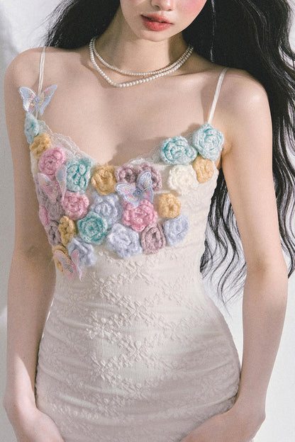 Autumn Floral Slip Dress Set-Up