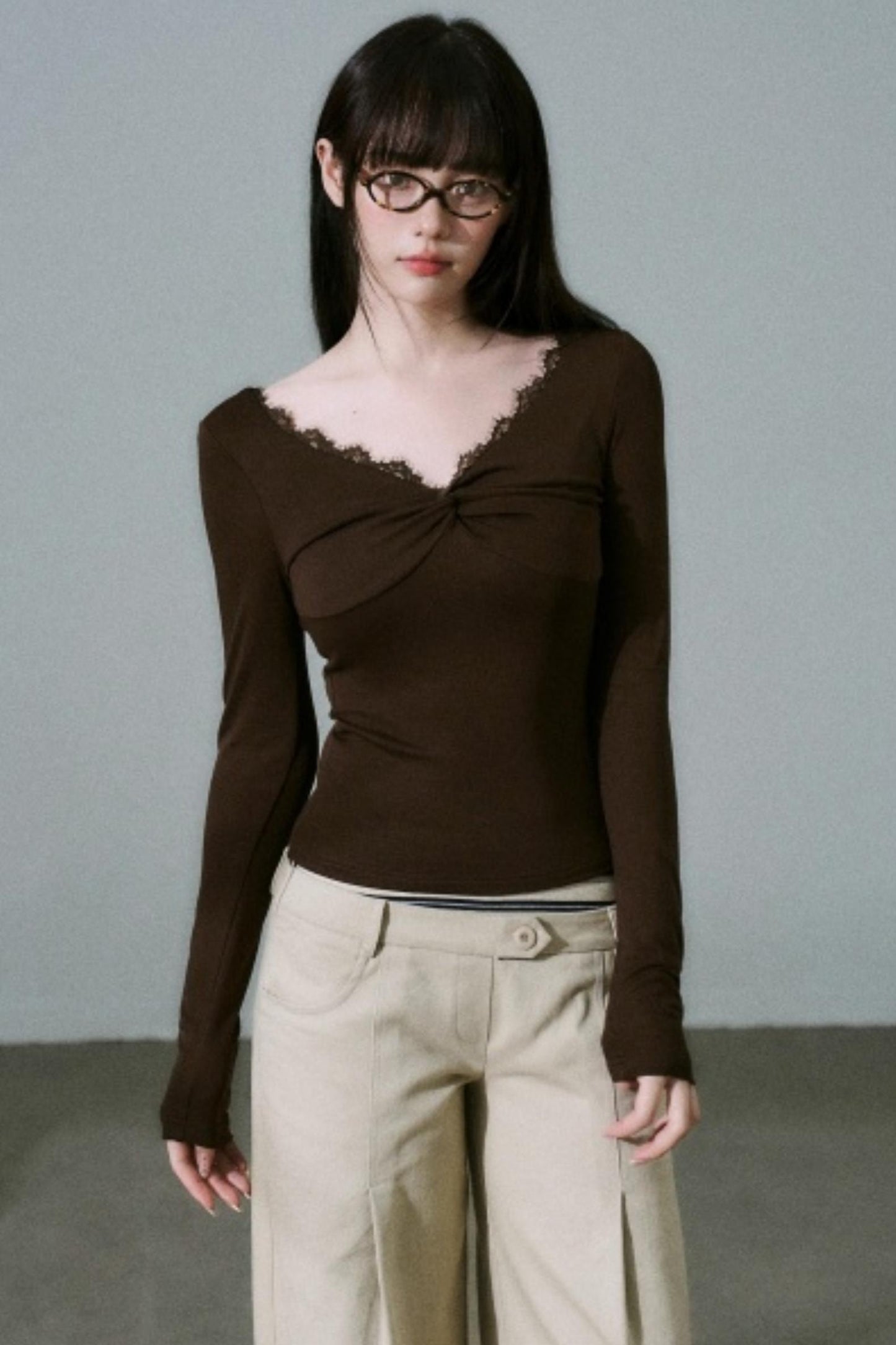 Twisted Lace Wool Top