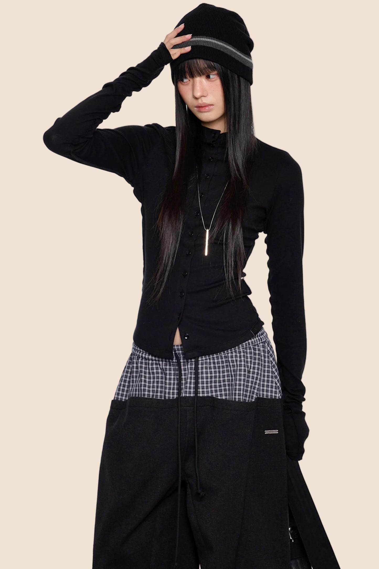 Lightweight Pleated Cardigan