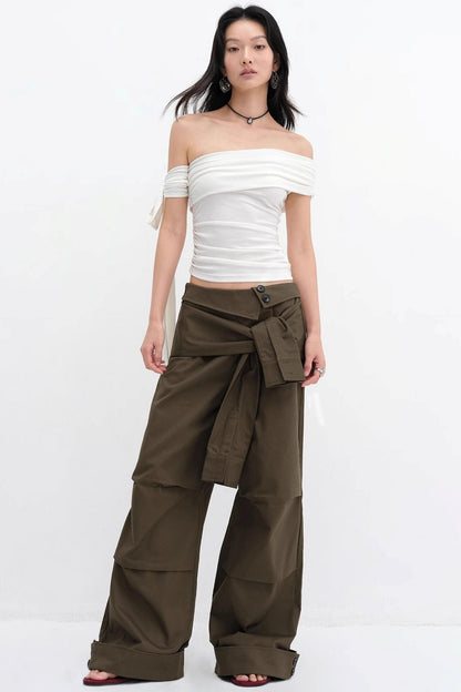 One-Shoulder Tencel Top