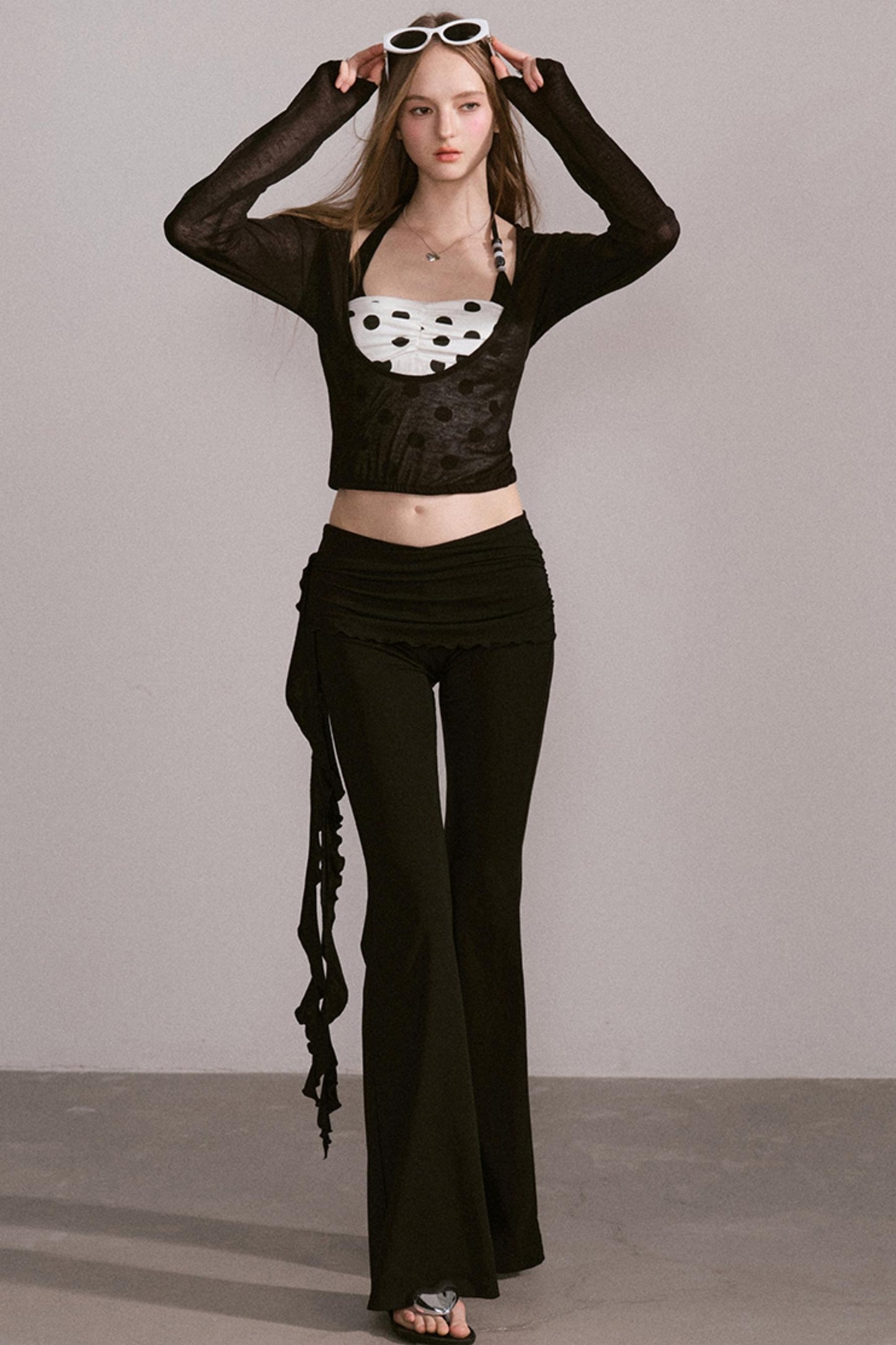 Waist Detail Two-Piece Style Camisole Set-Up