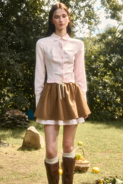 Classic Check Short Skirt