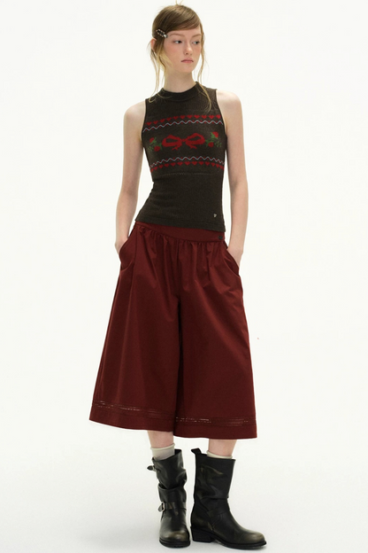 Strawberry Dimension Knitted Vest