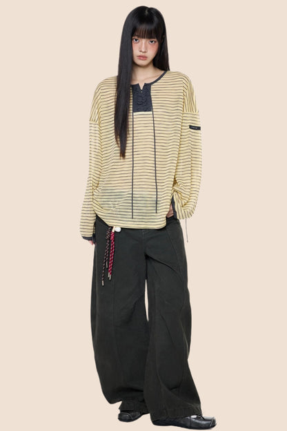 Summer Striped Long Sleeve T-Shirt