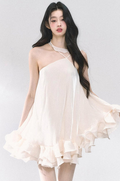 Summer Apricot Elegance Dress