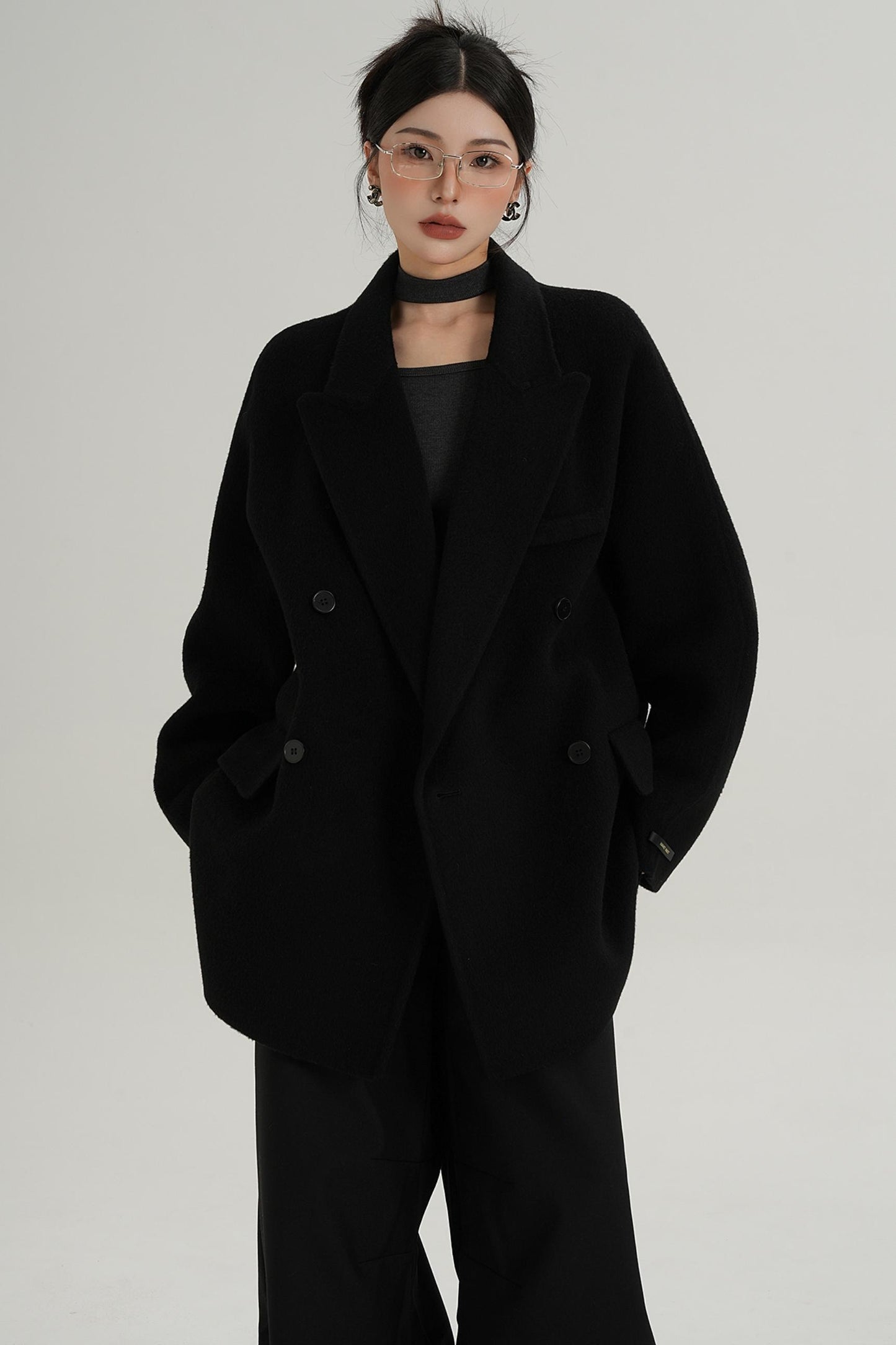 Woolen Elegance Long Coat