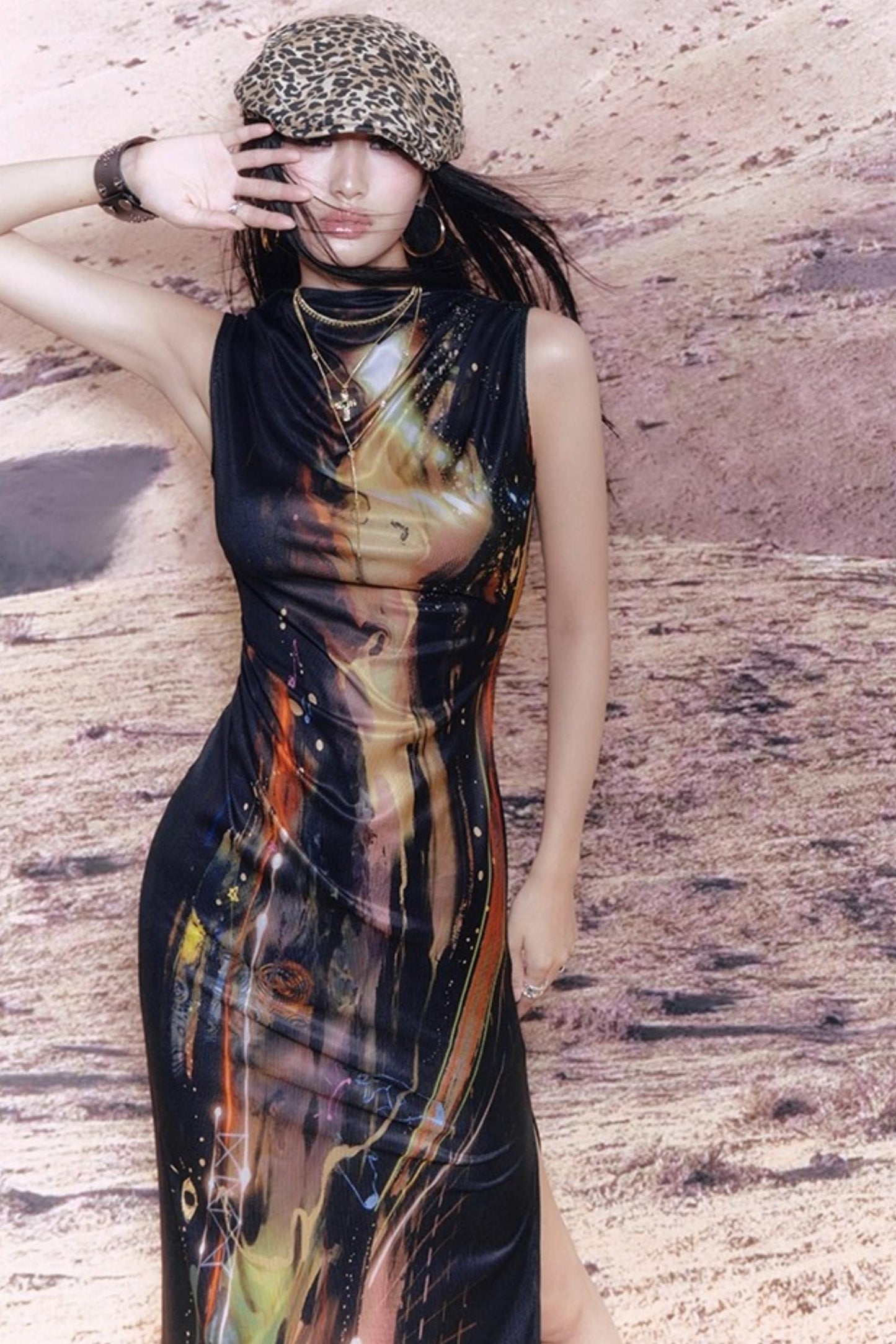 Night City Cheongsam Dress