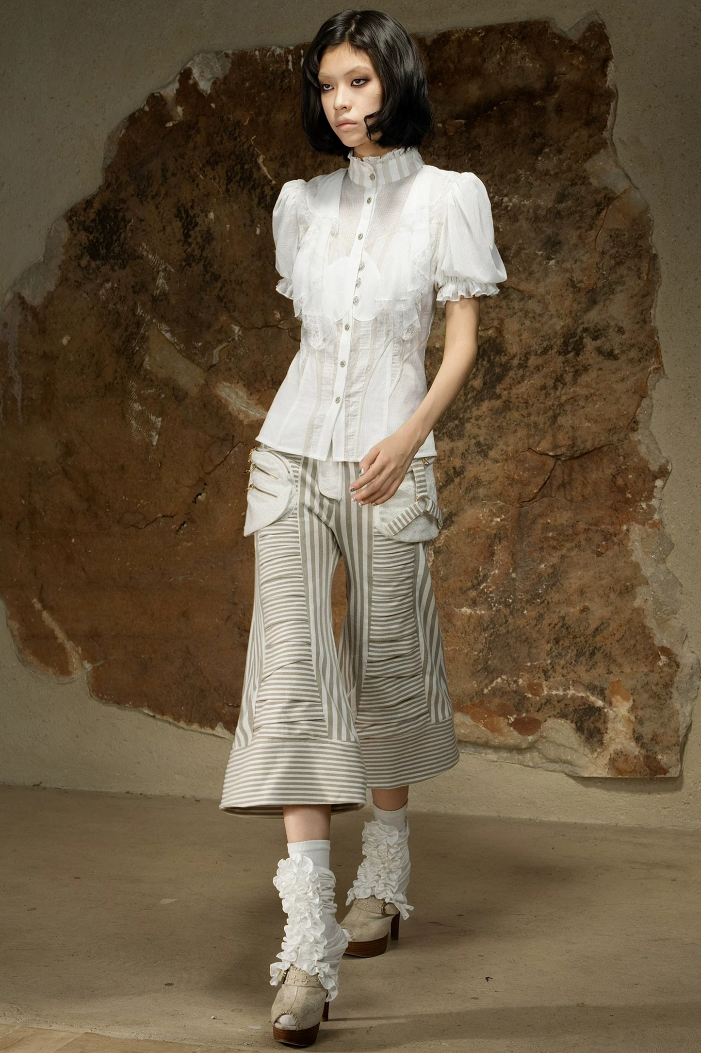 Retro Palace Puff Sleeve Blouse