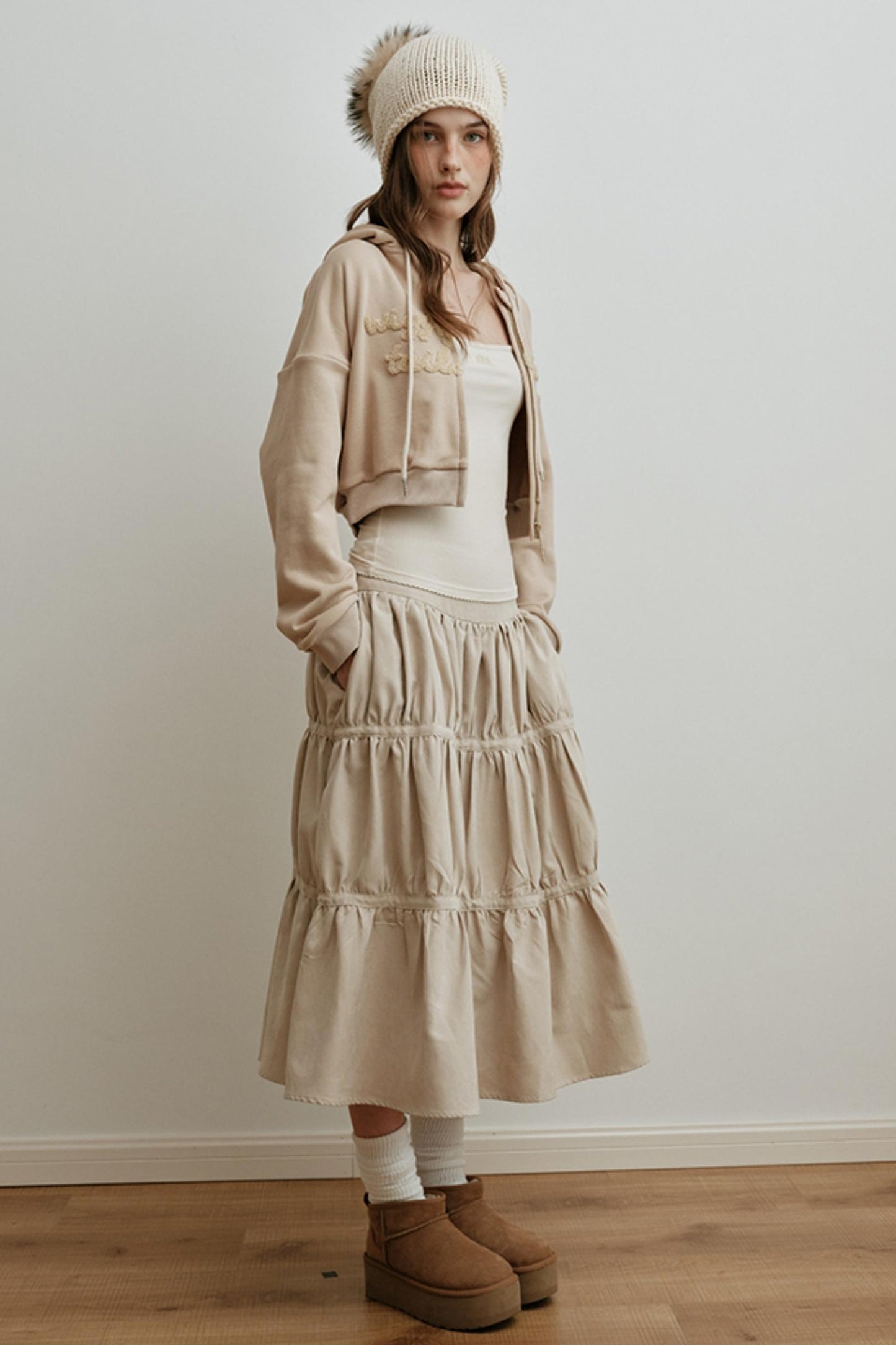 Embroidered High-Density Hooded Jacket