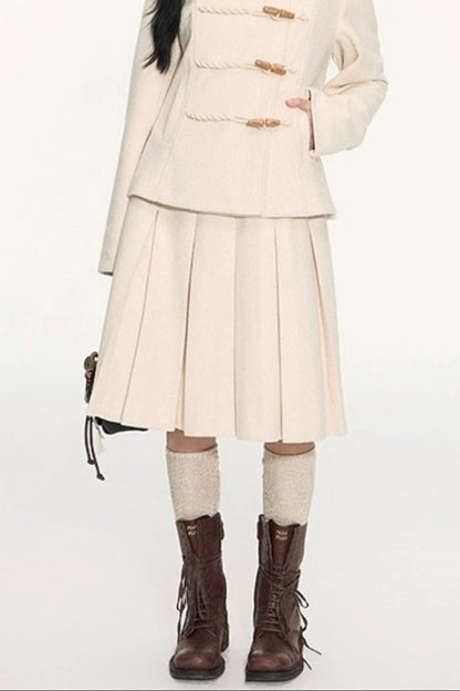 Nap Woolen A-Line Skirts