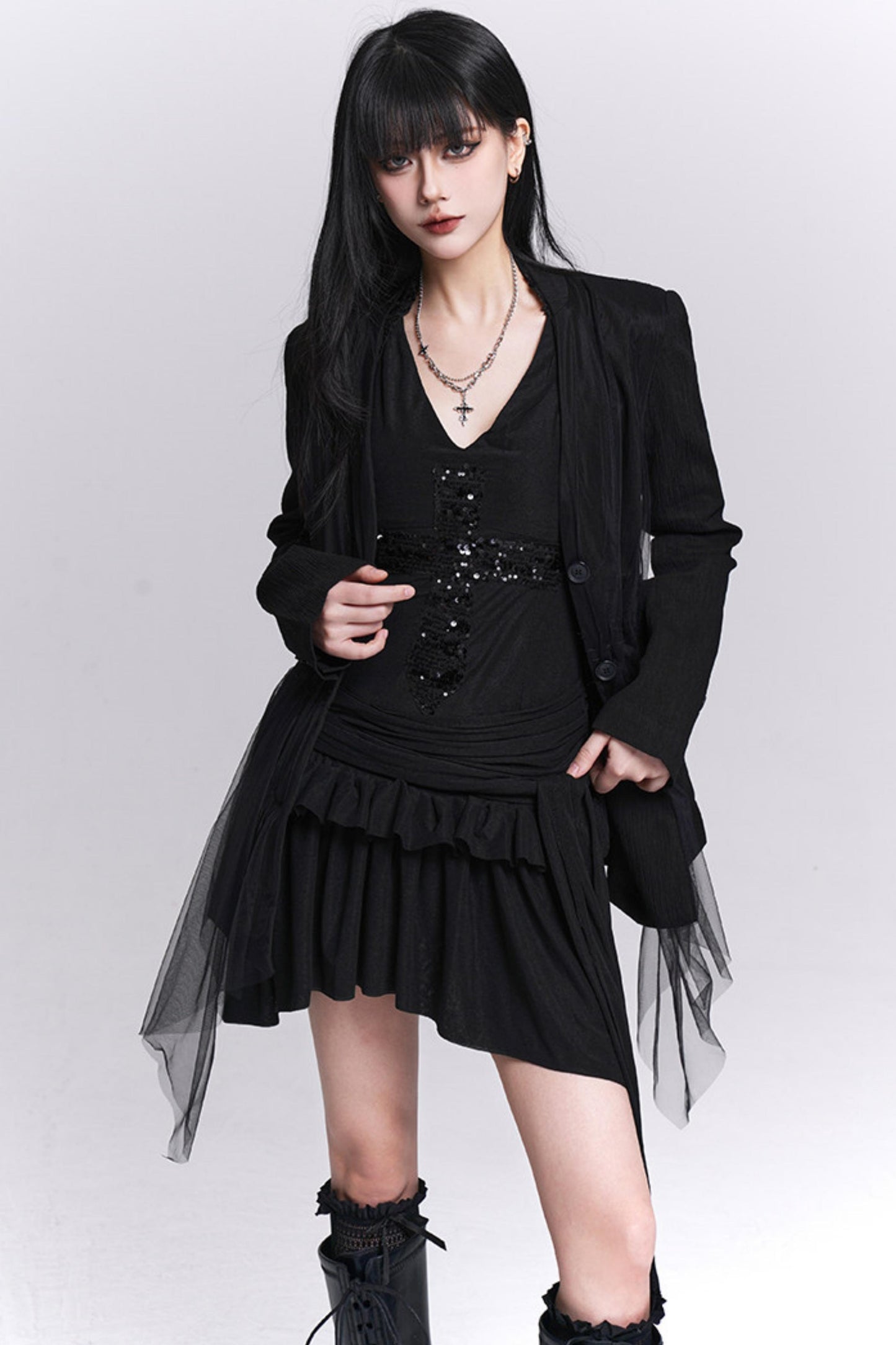 Einzigartiger Schnitt Stil Blazer