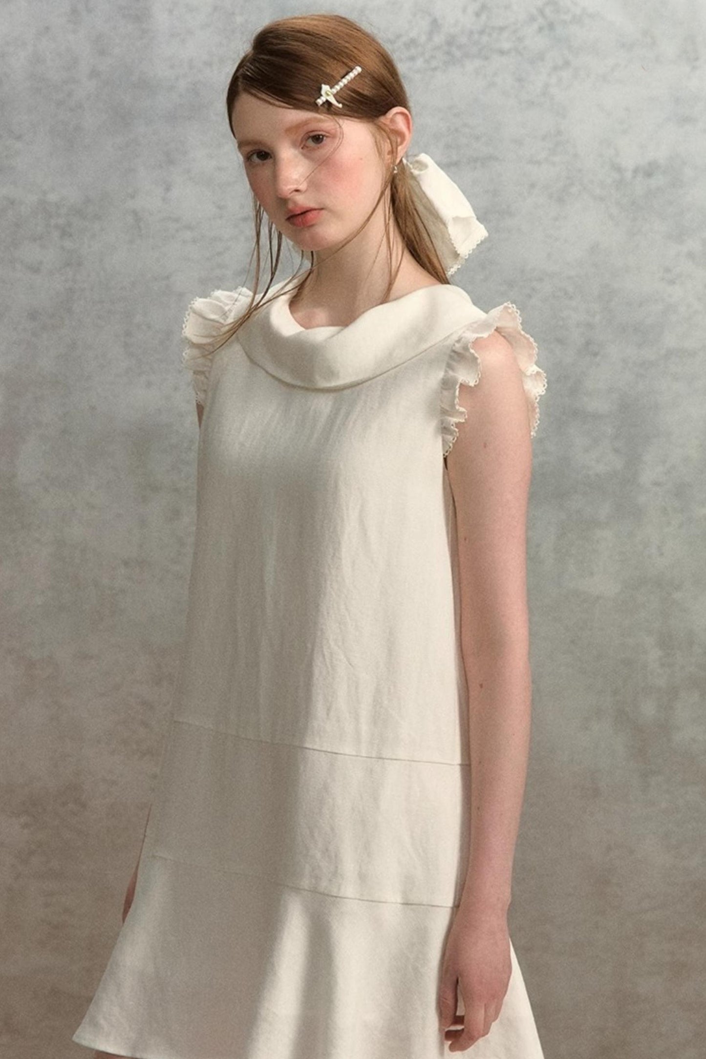 Fly Sleeves Lace Dress