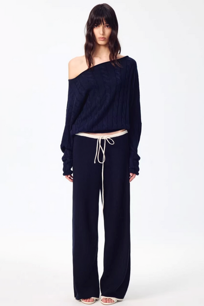 Woll-Off-Shoulder-Strick-Set