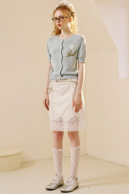 Summer Lace Short Skirt