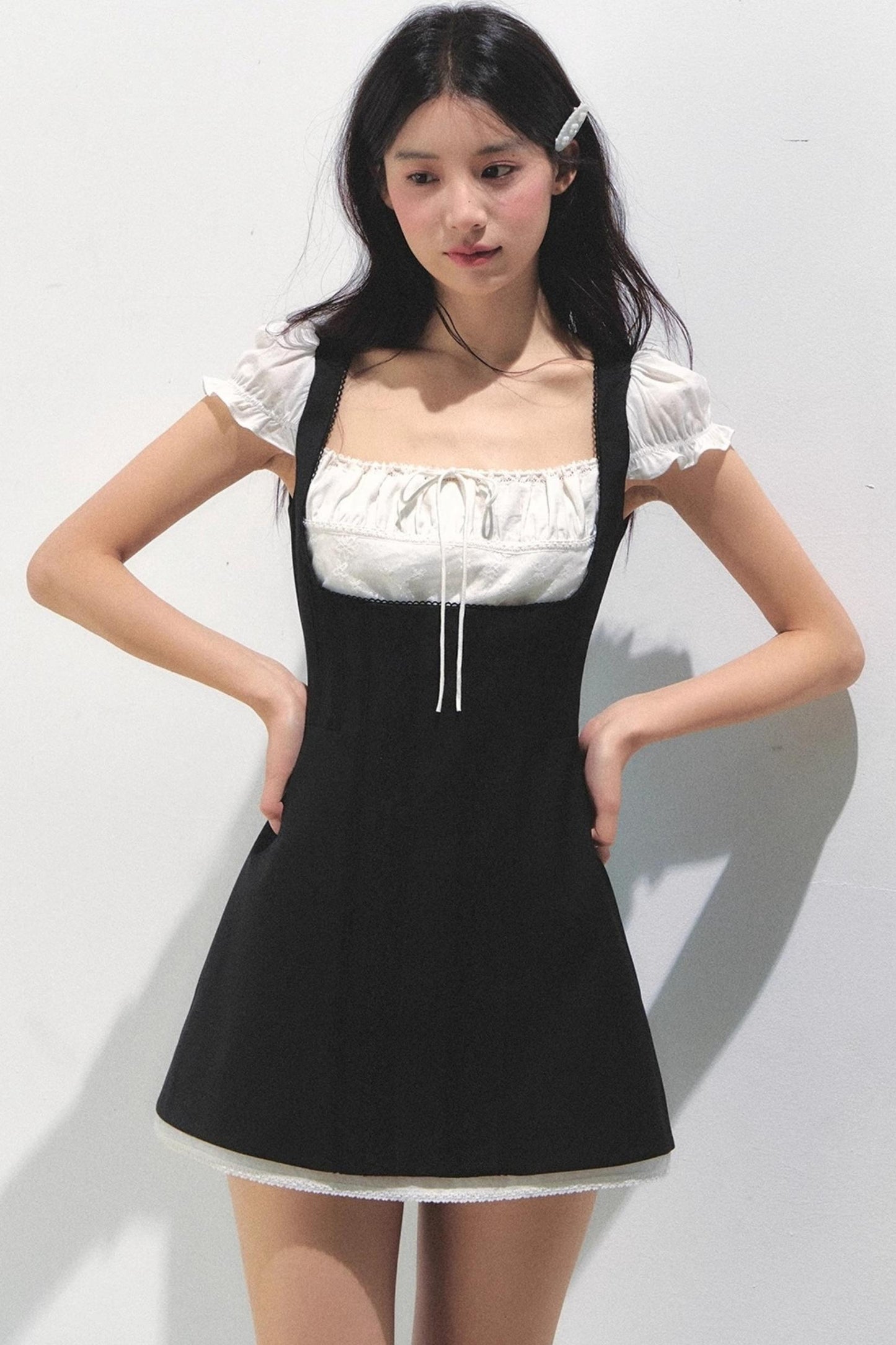 Square Neck Colorblock Dress