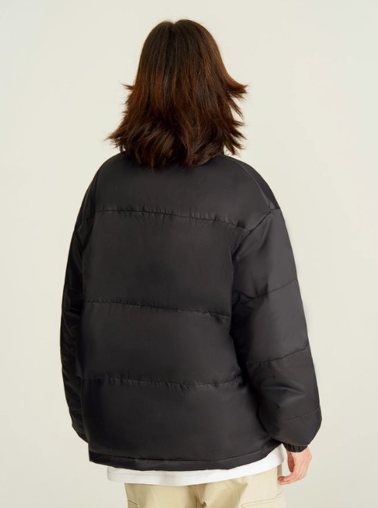 2-way stand-collar cotton jacket