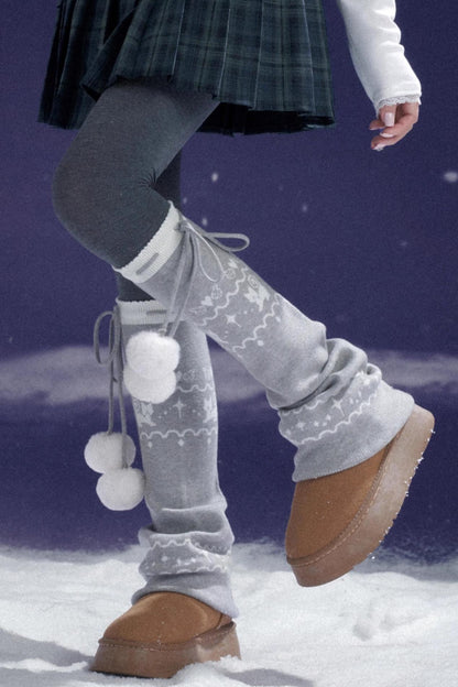 Fair Isle Knit Socks