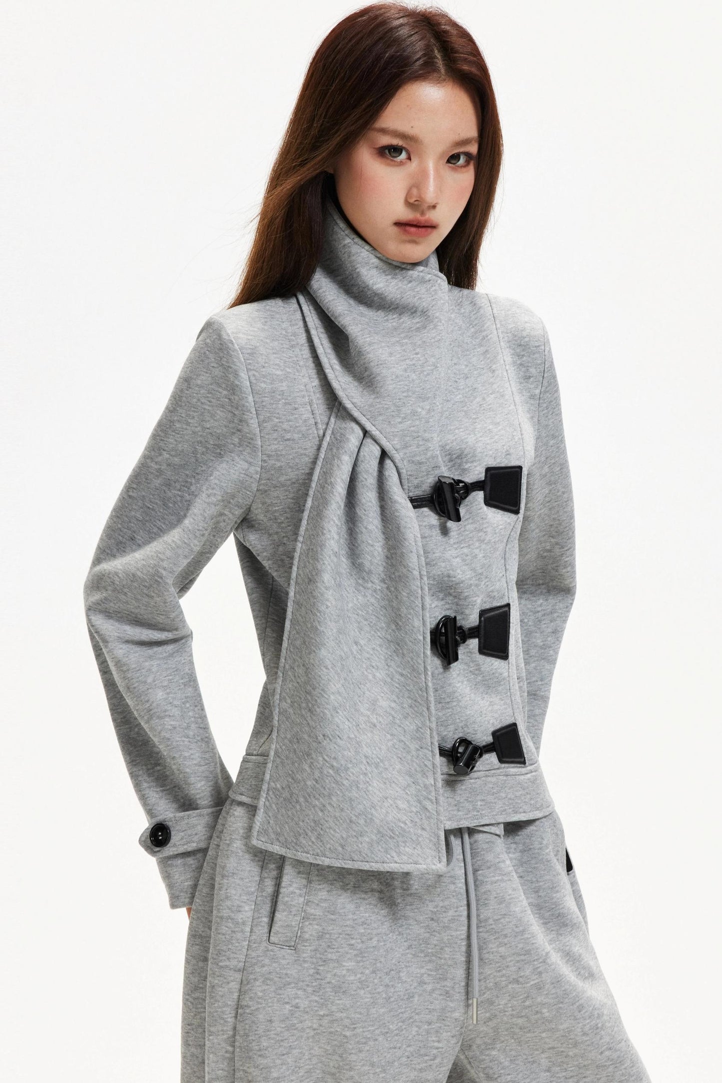 Retro Woolen Scarf Coat