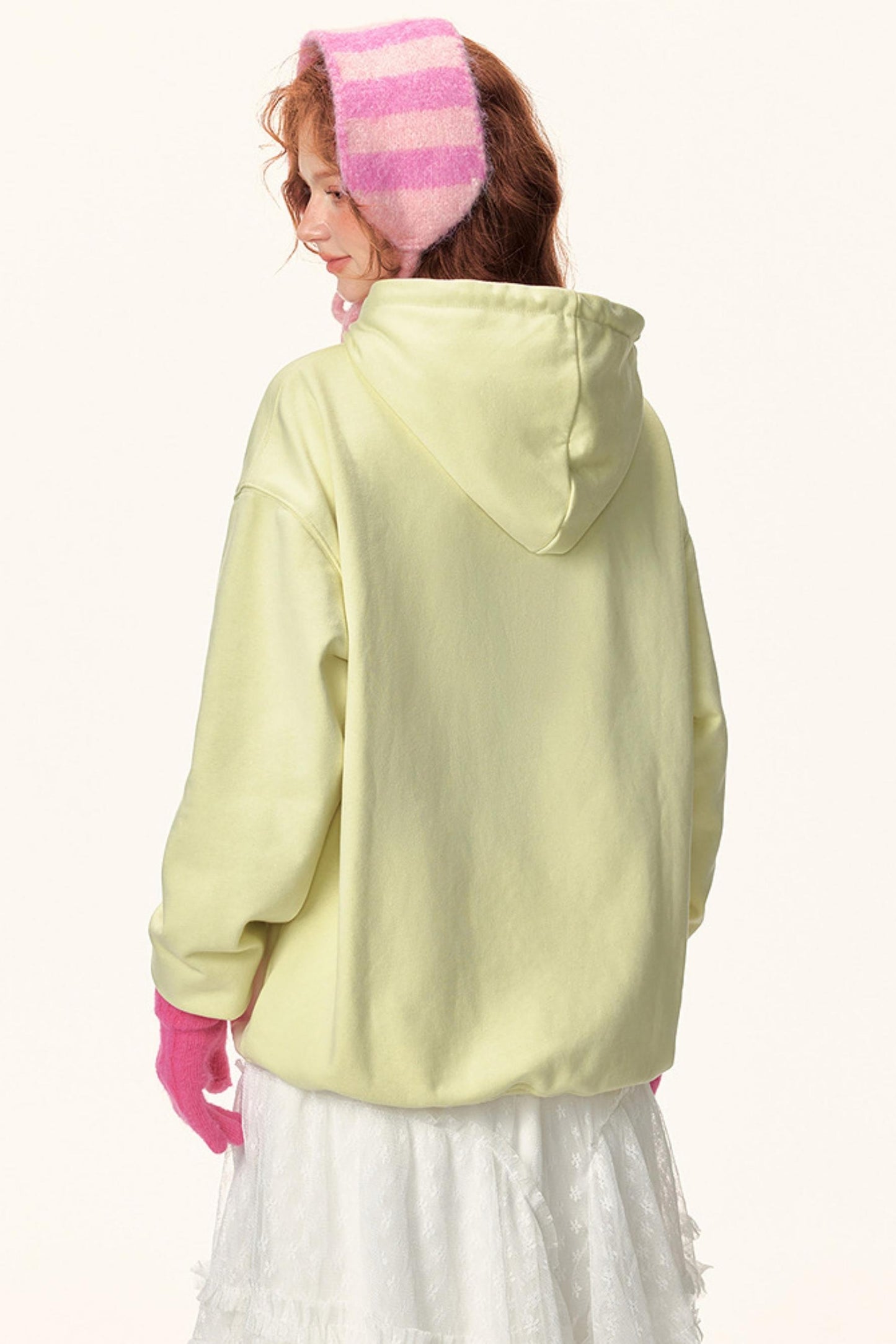 Symbol Print Hooded Sweatshirt