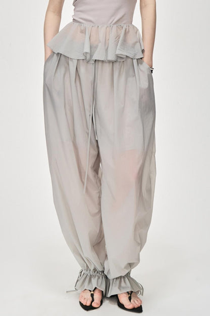 Luxury Glossy Drawstring Pants