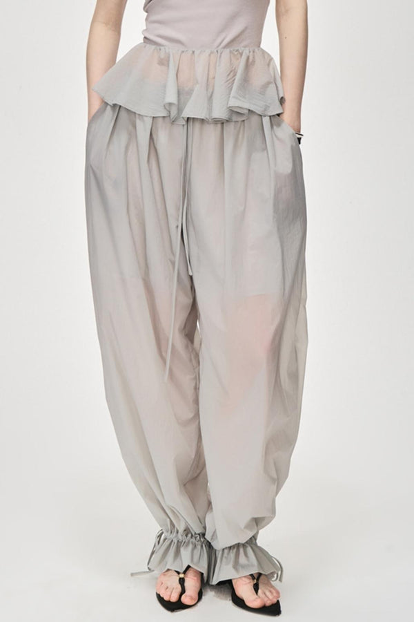 Luxury Glossy Drawstring Pants