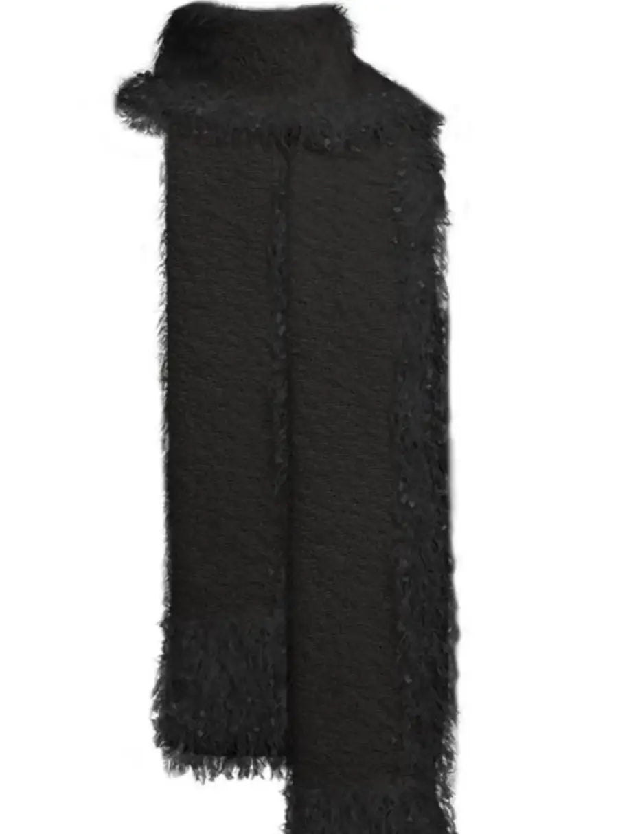 Tassel feather stitched scarf