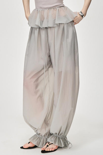 Luxury Glossy Drawstring Pants