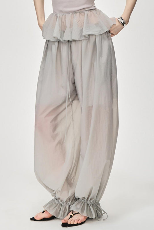 Luxury Glossy Drawstring Pants