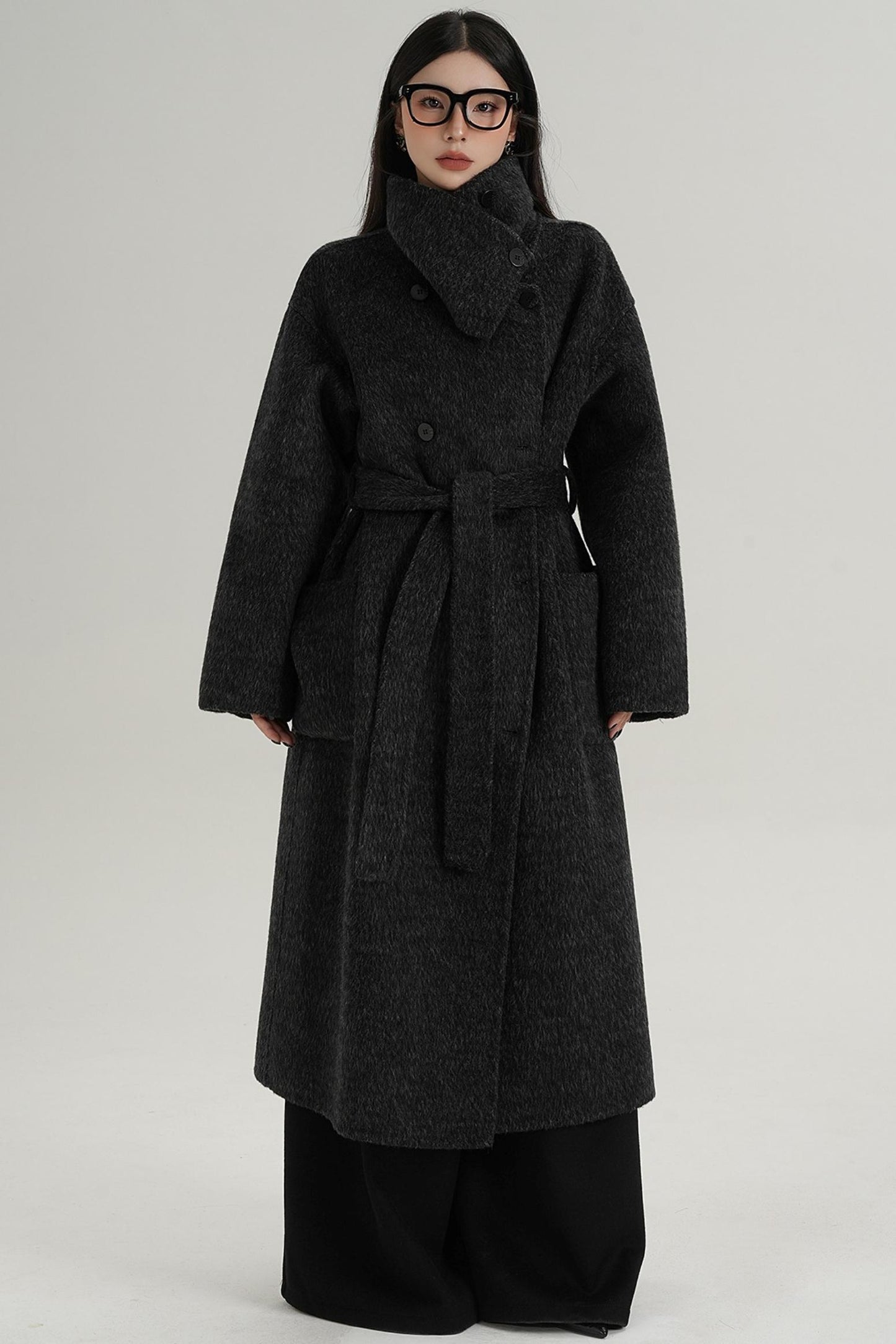 Square Wool Coat