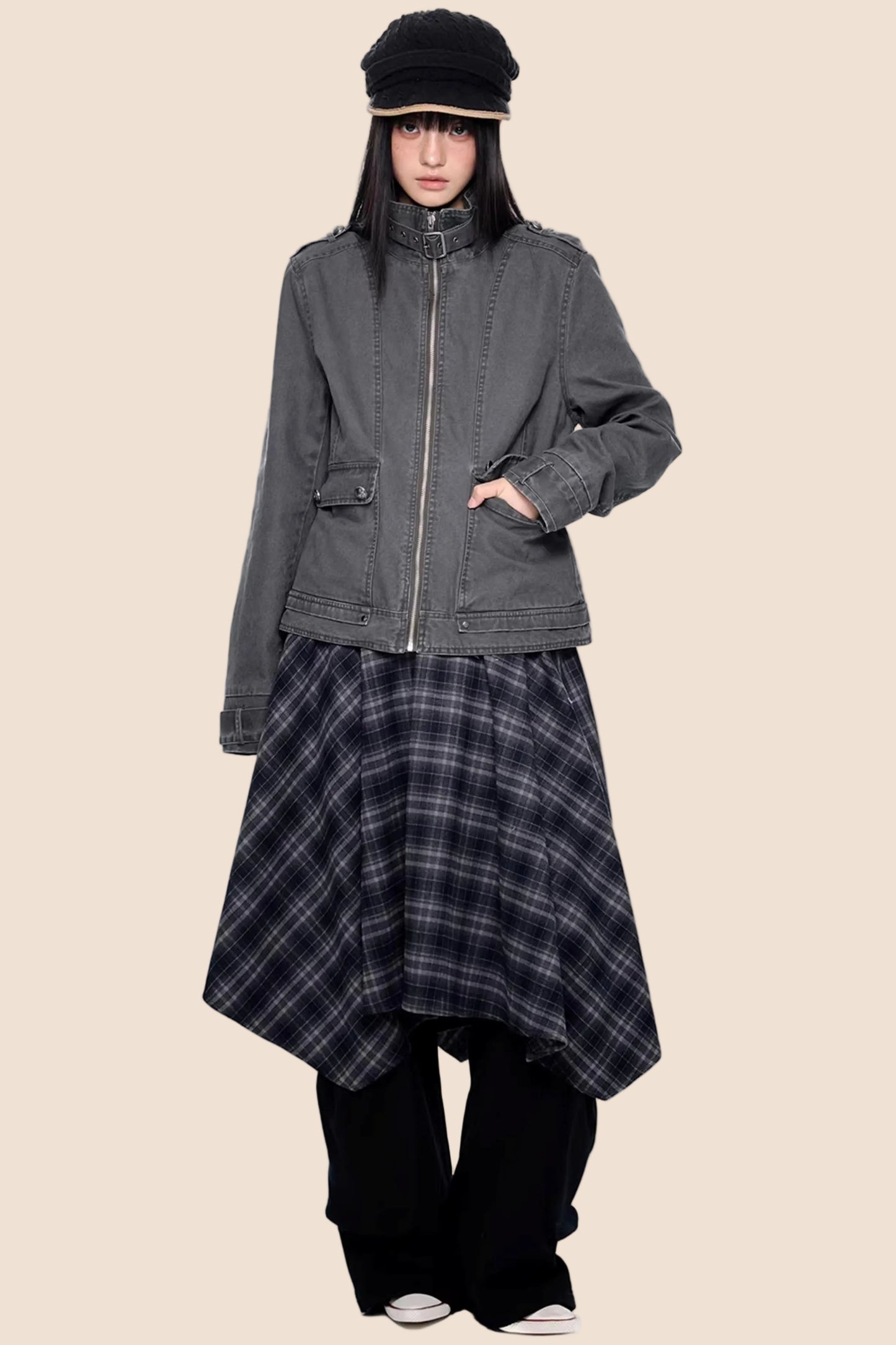 Washed Vintage Workwear Jacket