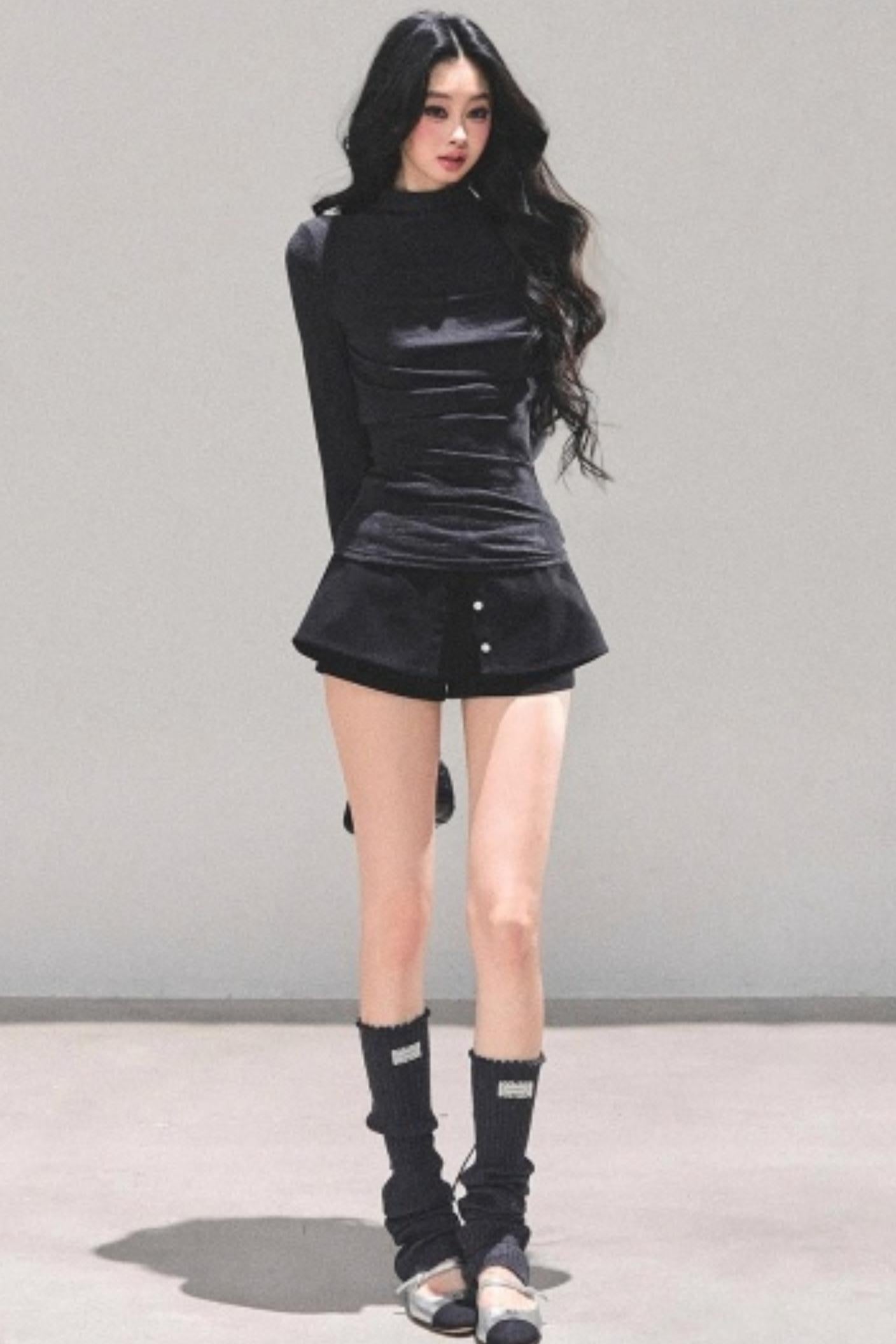 Silent Echoes Gray Top