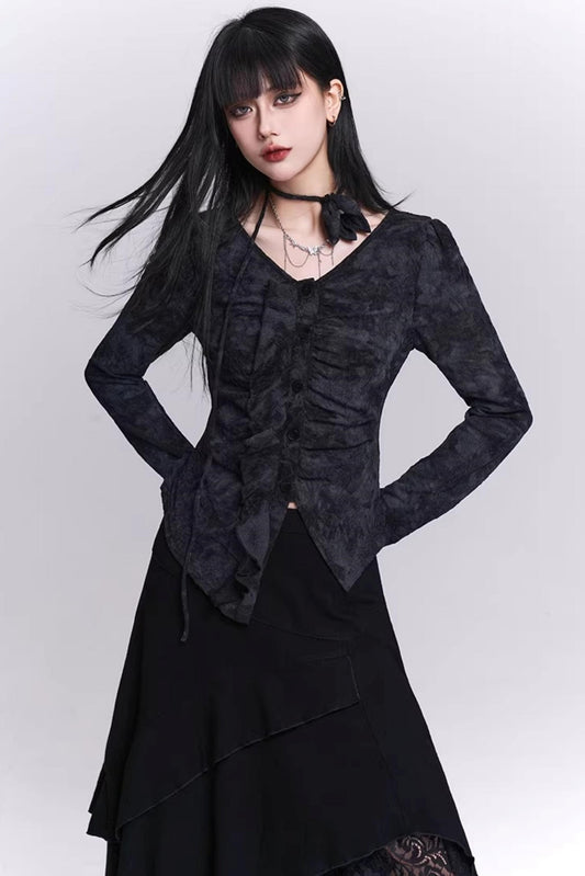 Mature Stunningly Beautiful Black Top Set