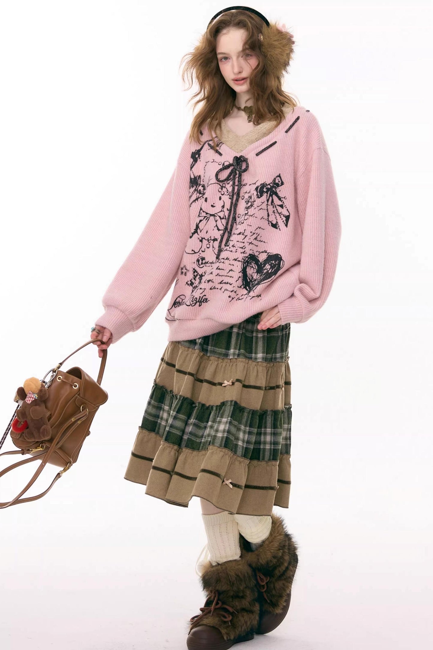 Velvet Rabbit Print Sweater