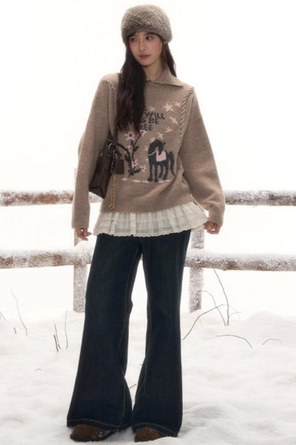 Free-Spirited Knit Sweater