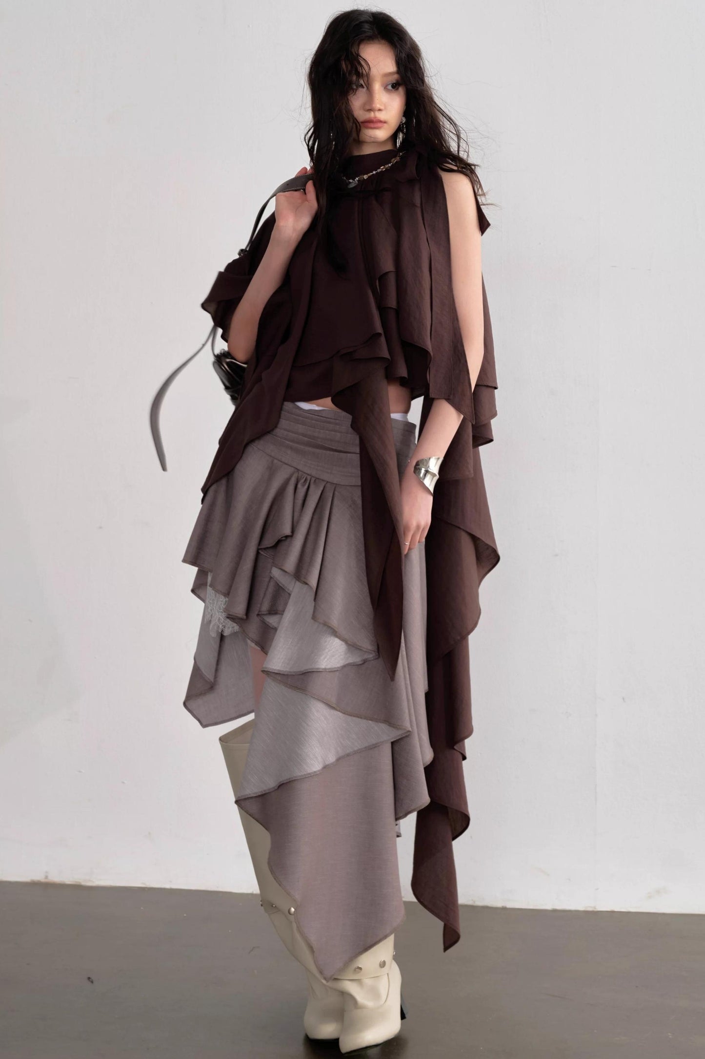 Asymmetrical Off-Shoulder Camisole