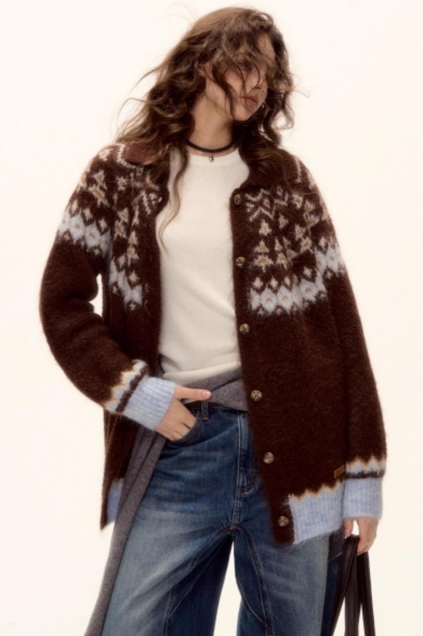 Wool Fair Isle Cardigan