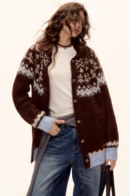 Wool Fair Isle Cardigan