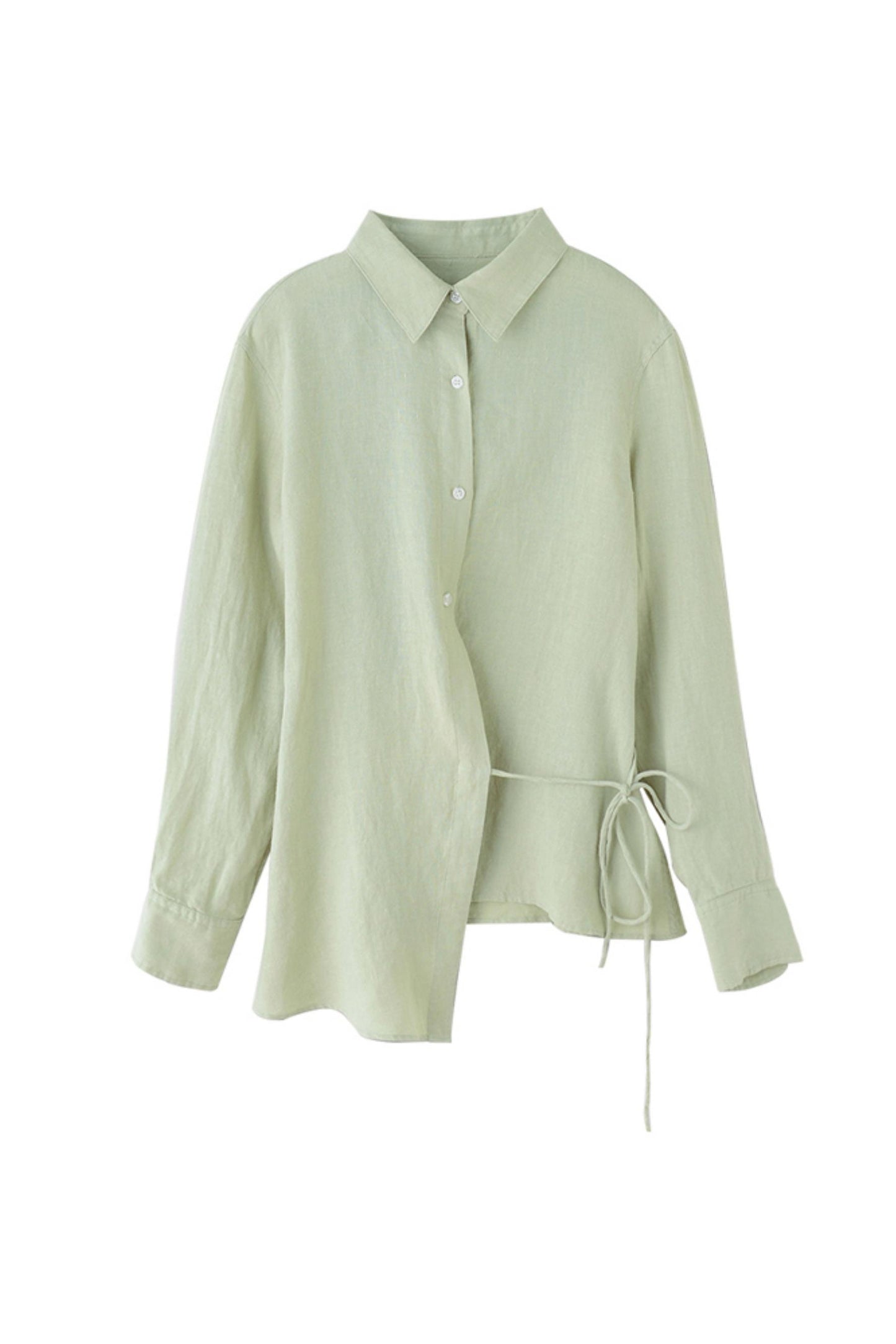 Mint Linen Shirt Pants Set-Up