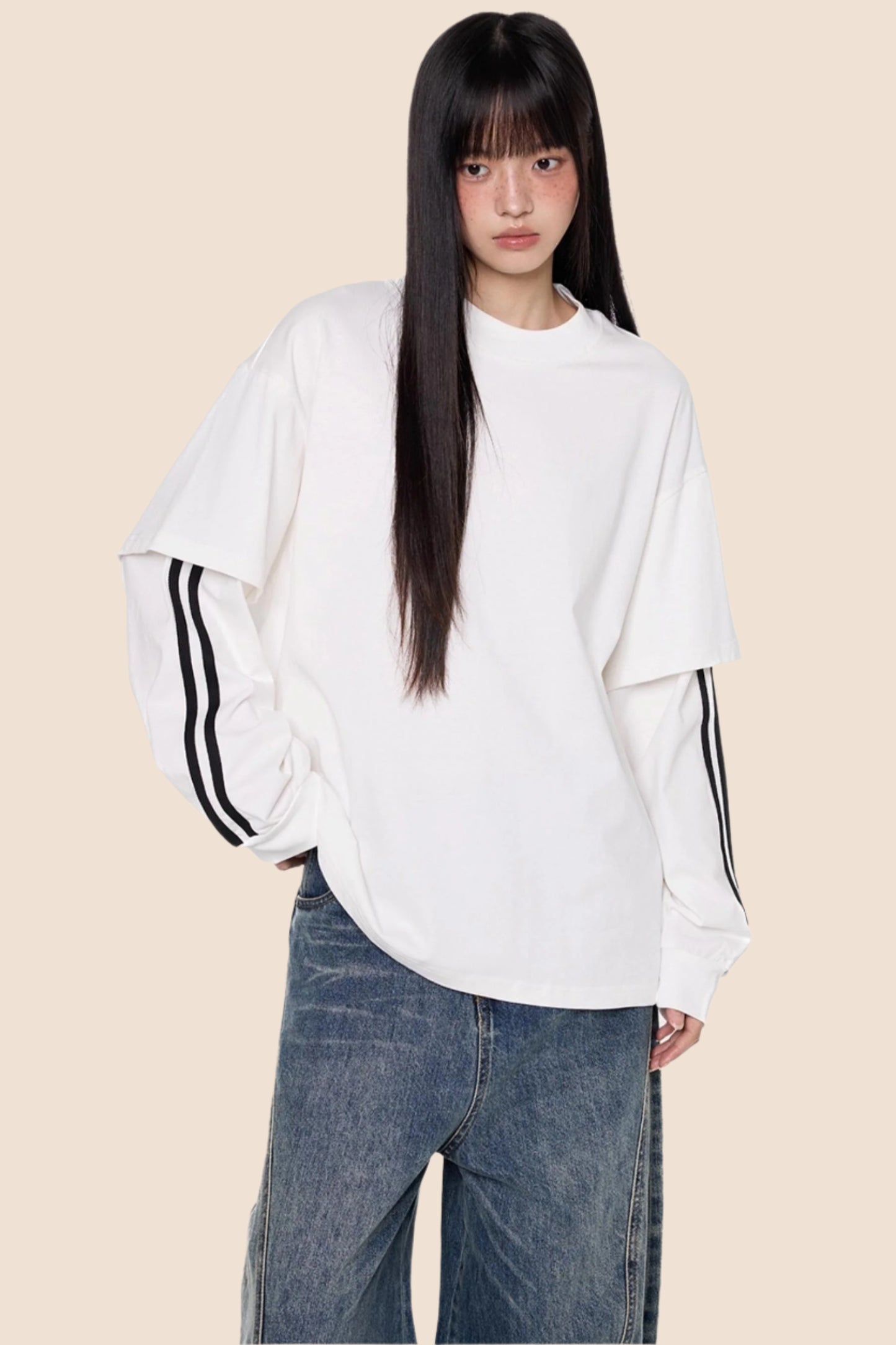 Stripe Long Sleeve Top