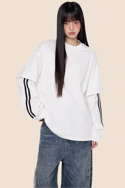 Stripe Long Sleeve Top