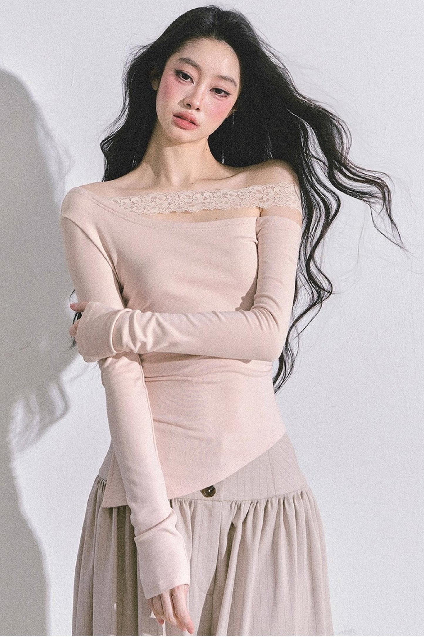 Barbaric Lace Off-the-Shoulder Top