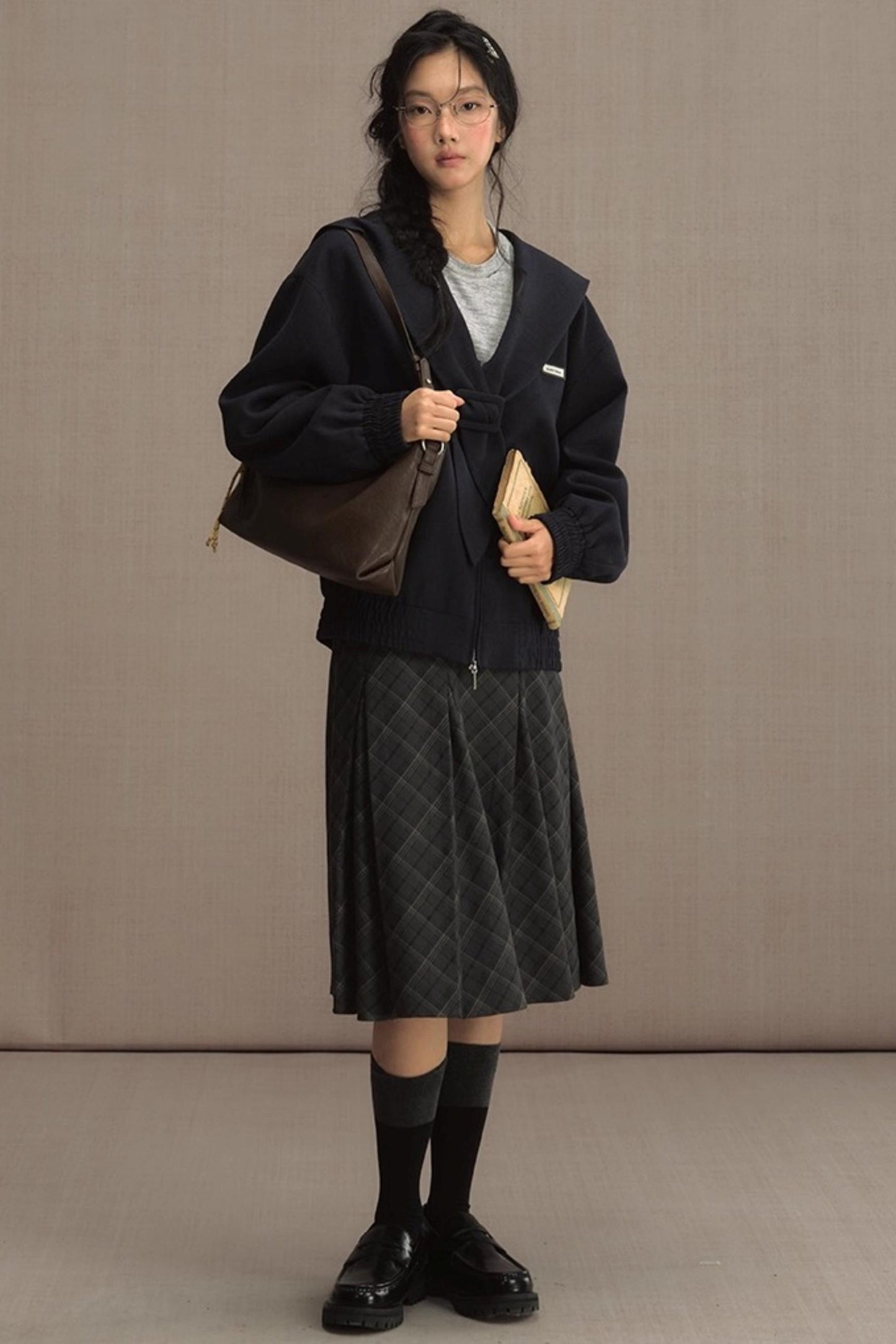 Mariner Navy Cropped Jacket