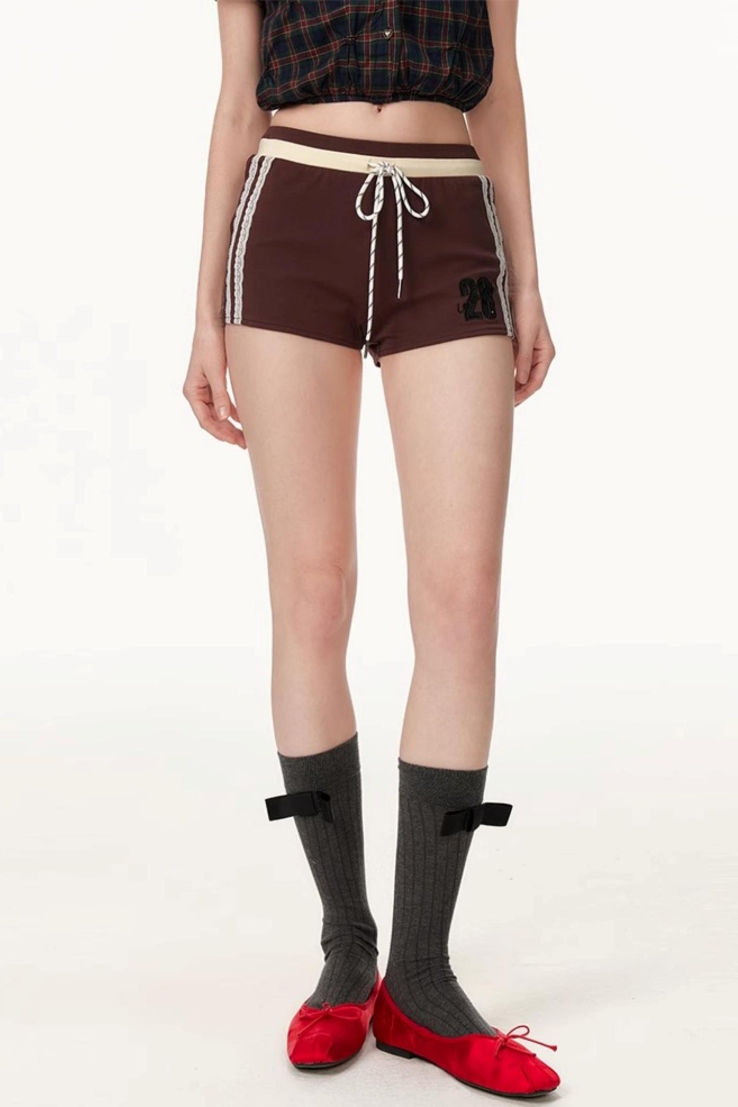 Embroidered College Shorts