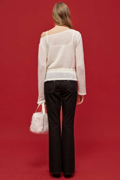 Embroidered Patchwork Flared Pants