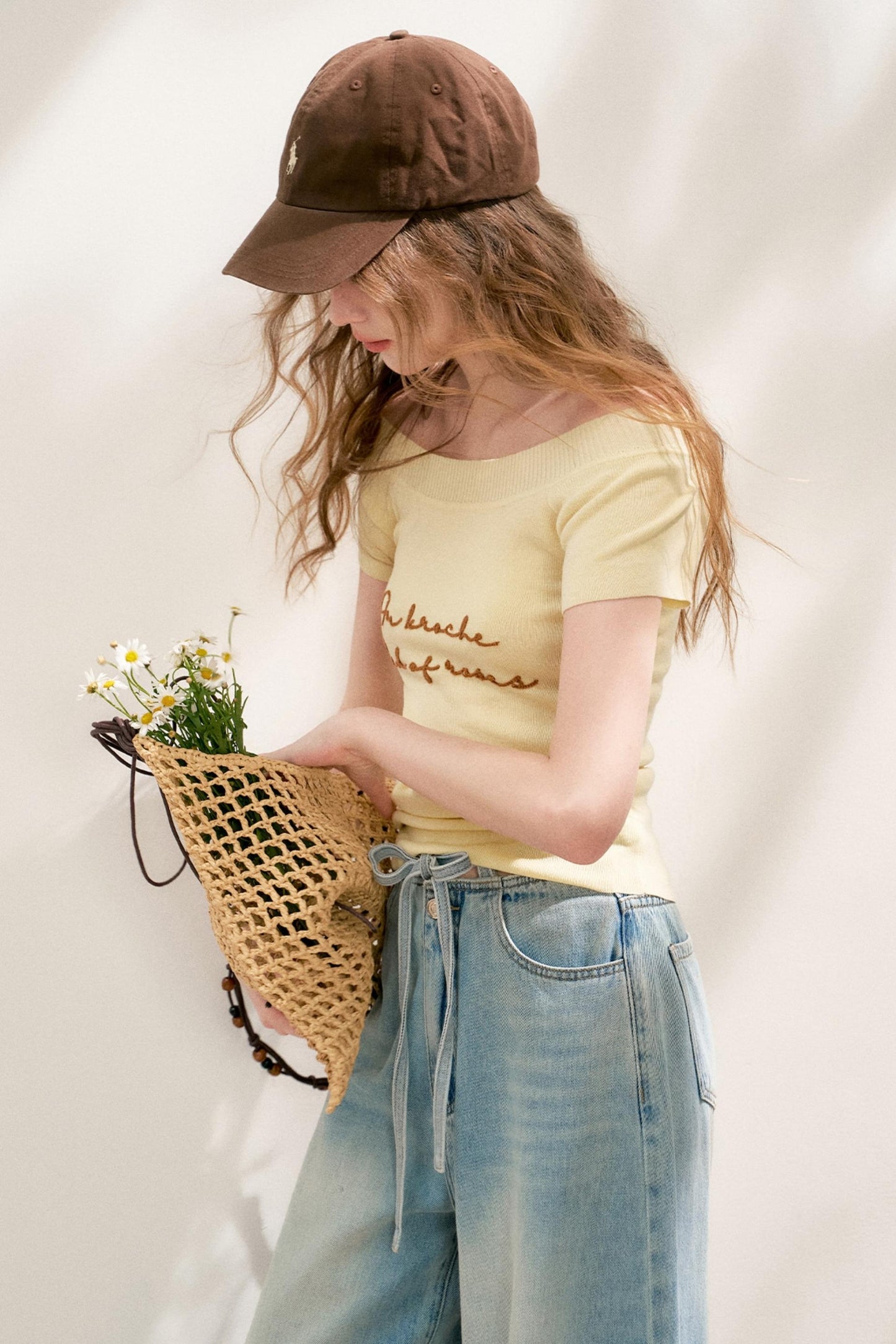 Embroidered Knit Tee