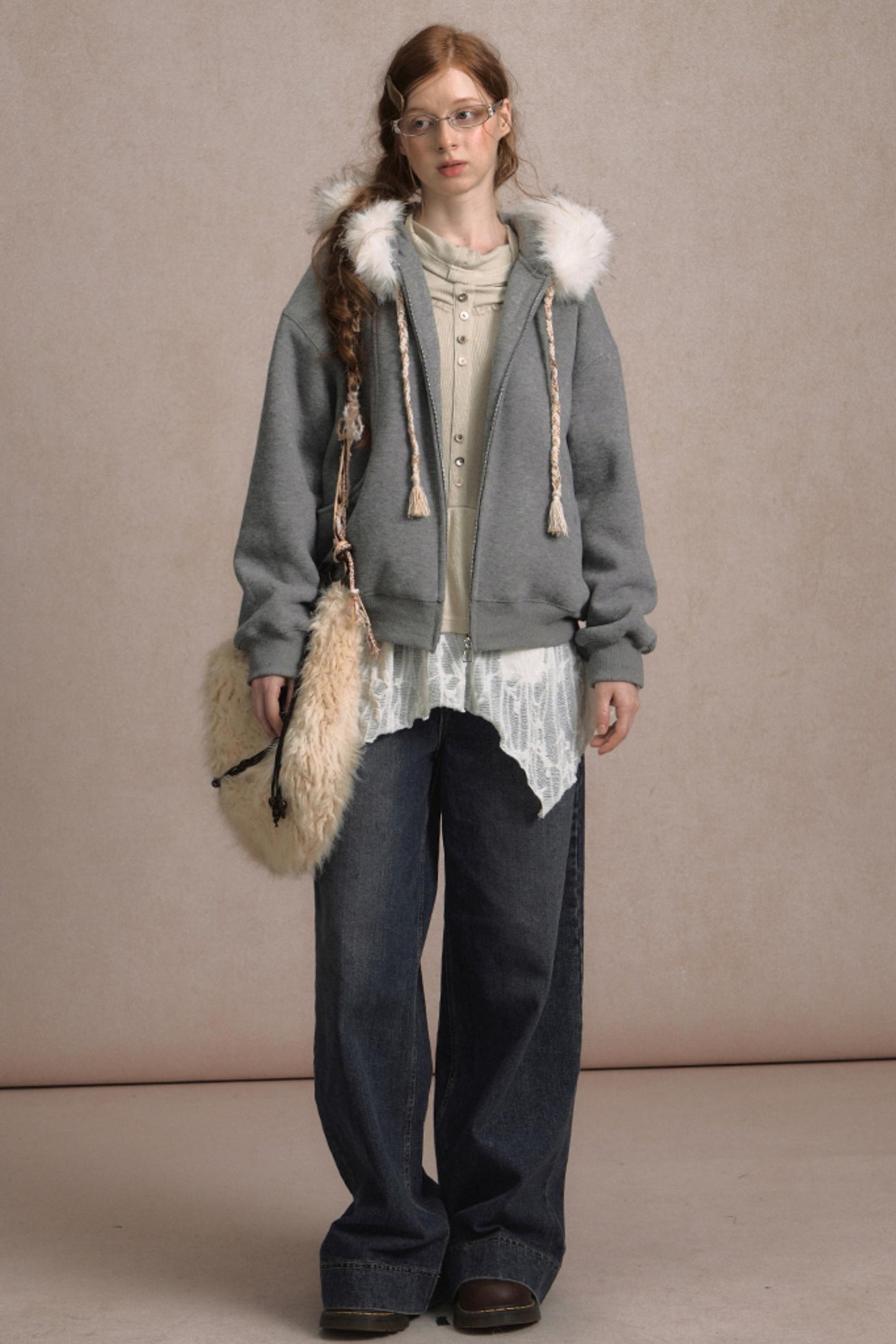 Fake Two Piece Wind Lace Knitted Top