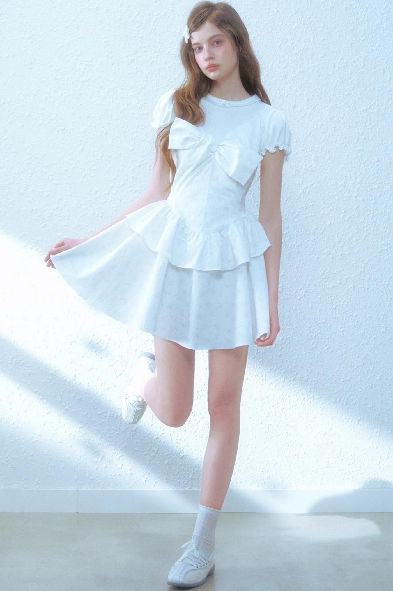 Floral Halter Poncho Dress