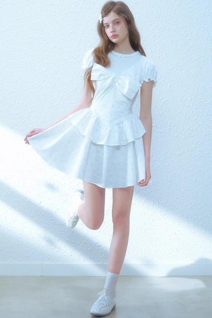 Floral Halter Poncho Dress