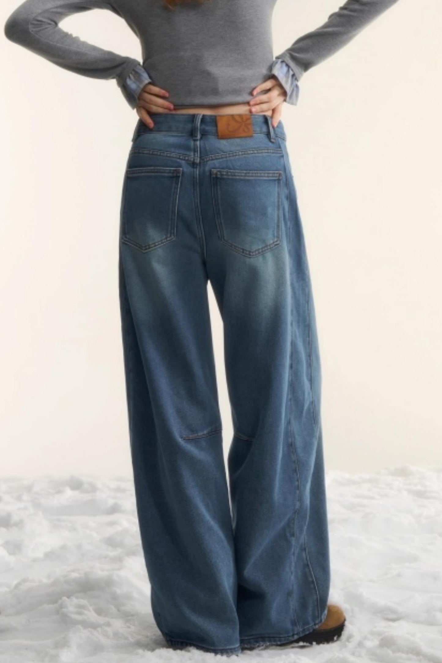 Blue Fleece-Lined Scimitar Pants