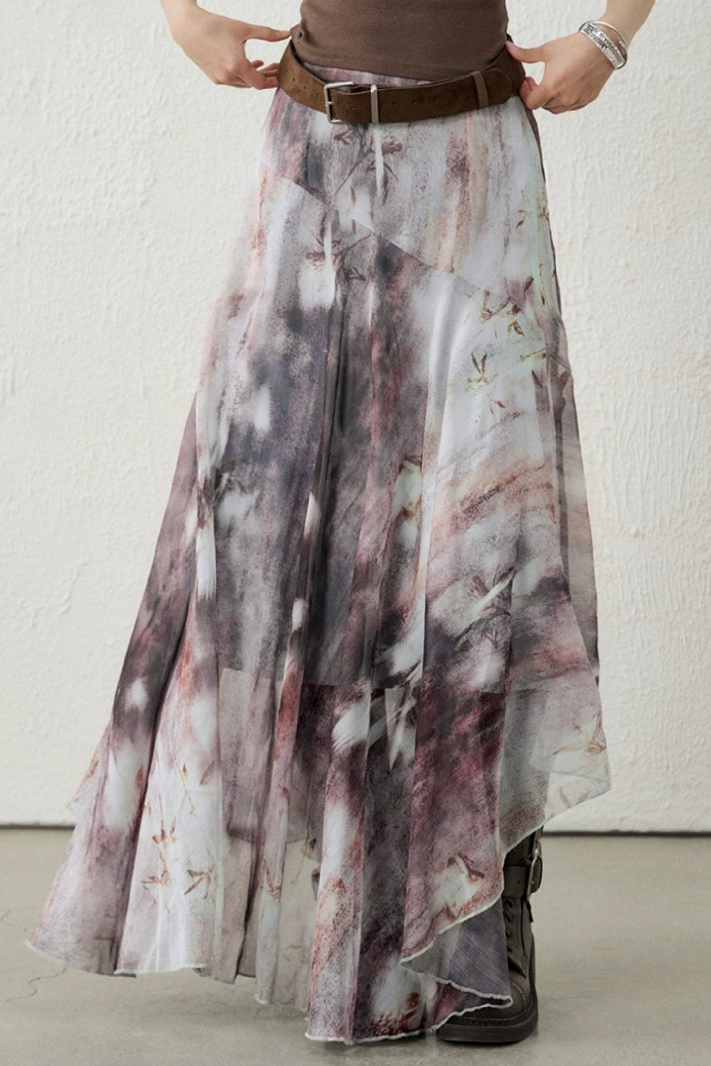 Zen-Inspired Purple Skirt